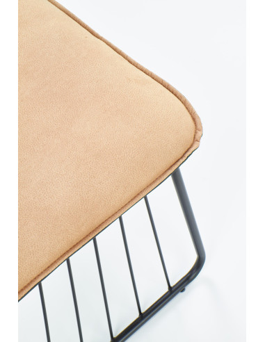 Krzesło K/269 eco skóra / jasny brąz / czarny