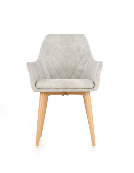 K287 Krzesło Eco-Skóra w Romby Popielata - Nowoczesność i Styl