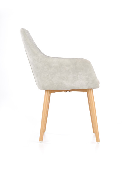 K287 Krzesło Eco-Skóra w Romby Popielata - Nowoczesność i Styl