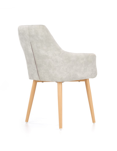 K287 Krzesło Eco-Skóra w Romby Popielata - Nowoczesność i Styl