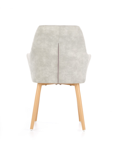 K287 Krzesło Eco-Skóra w Romby Popielata - Nowoczesność i Styl