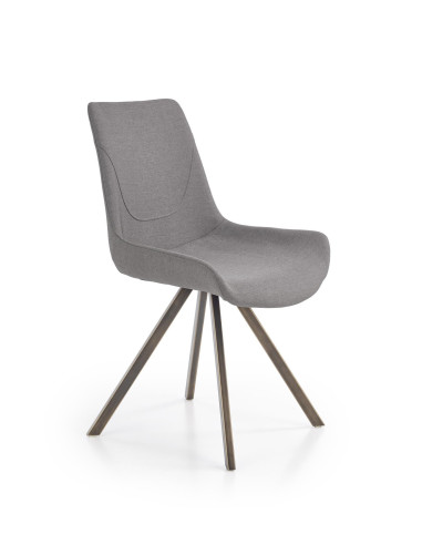 K290 Krzesło Popielaty/Złoty Antyczny - Luksus i Styl