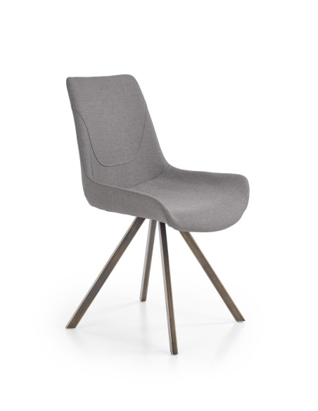 K290 Krzesło Popielaty/Złoty Antyczny - Luksus i Styl