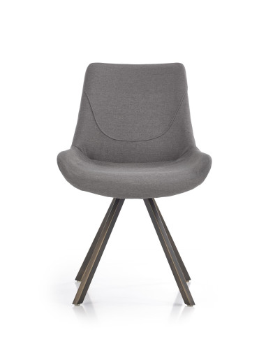 K290 Krzesło Popielaty/Złoty Antyczny - Luksus i Styl