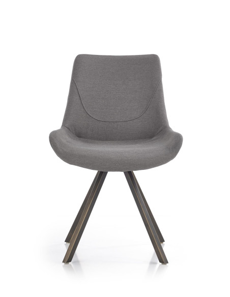 K290 Krzesło Popielaty/Złoty Antyczny - Luksus i Styl