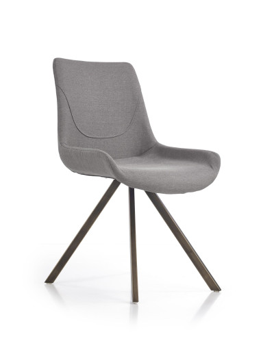 K290 Krzesło Popielaty/Złoty Antyczny - Luksus i Styl