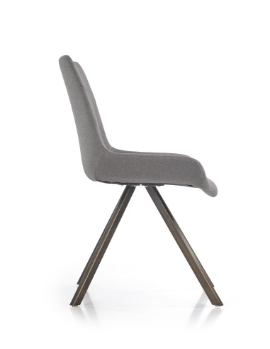 K290 Krzesło Popielaty/Złoty Antyczny - Luksus i Styl