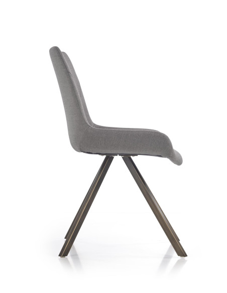 K290 Krzesło Popielaty/Złoty Antyczny - Luksus i Styl