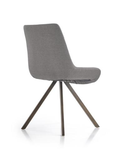 K290 Krzesło Popielaty/Złoty Antyczny - Luksus i Styl