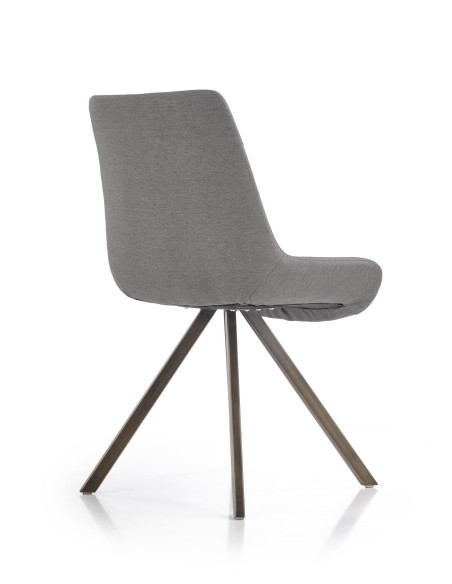 K290 Krzesło Popielaty/Złoty Antyczny - Luksus i Styl