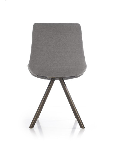 K290 Krzesło Popielaty/Złoty Antyczny - Luksus i Styl