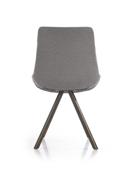 K290 Krzesło Popielaty/Złoty Antyczny - Luksus i Styl