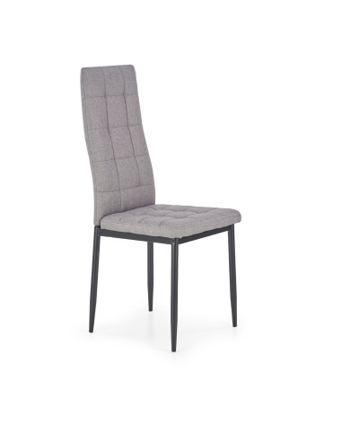 K292 Krzesło Tkanina Pikowana Popiel - Komfort i Elegancja