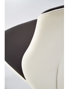 K300 krzesło tył - biały, przód - czarny, stelaż - super grey  2