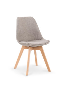 K303 Krzesło Drewno Lite Jasny Popiel/Buk - Jasność i Elegancja