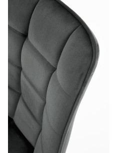 Krzesło pikowane loftowe CH/332 ciemny popiel 2