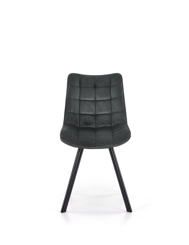 K332 Krzesło Loftowe Pikowane Ciemny Popiel - Styl i Komfort