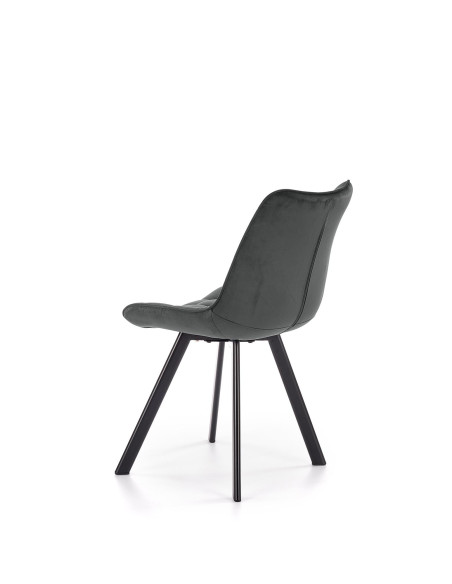 K332 Krzesło Loftowe Pikowane Ciemny Popiel - Styl i Komfort