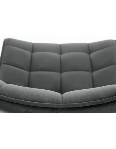 K332 Krzesło Loftowe Pikowane Ciemny Popiel - Styl i Komfort