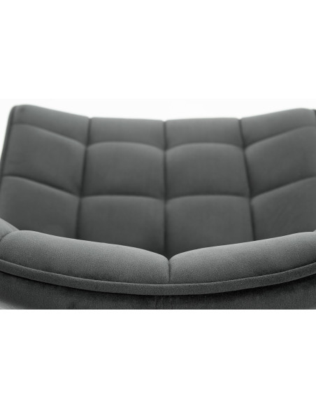 K332 Krzesło Loftowe Pikowane Ciemny Popiel - Styl i Komfort