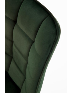 Krzesło pikowane loftowe CH/332 ciemny zielony 2