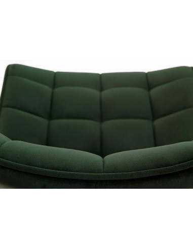 K332 Krzesło Loftowe Pikowane Ciemny Zielony - Nowoczesność i Charakter