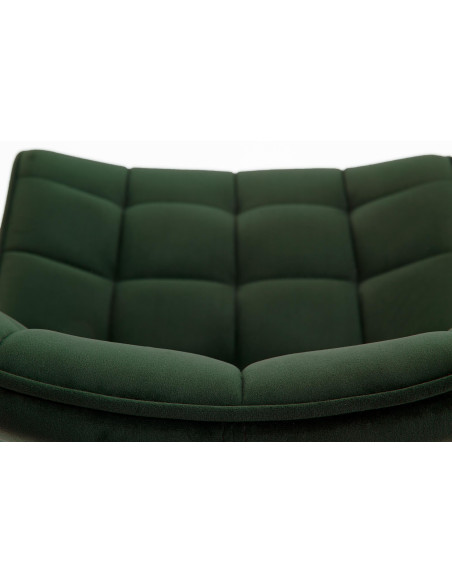 K332 Krzesło Loftowe Pikowane Ciemny Zielony - Nowoczesność i Charakter