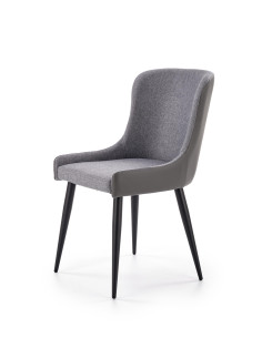 Krzesło CH/333 eco skóra / jasny popiel / ciemny popiel