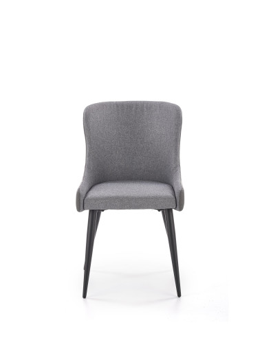 K333 Krzesło Eco-Skóra Jasny/Ciemny Popiel - Nowoczesny Kontrast