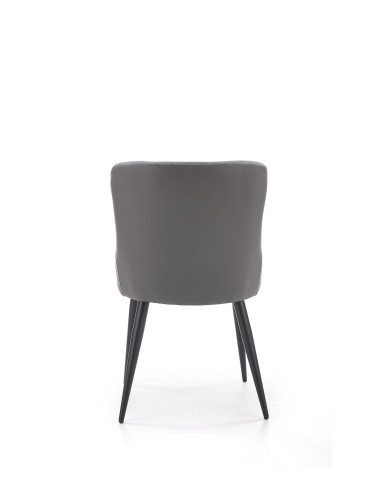 K333 Krzesło Eco-Skóra Jasny/Ciemny Popiel - Nowoczesny Kontrast