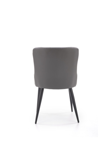 K333 Krzesło Eco-Skóra Jasny/Ciemny Popiel - Nowoczesny Kontrast