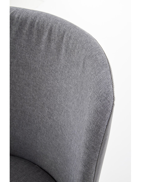 K333 Krzesło Eco-Skóra Jasny/Ciemny Popiel - Nowoczesny Kontrast