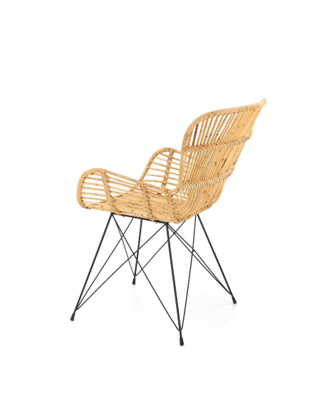 Krzesło CH/335 rattan naturalny / czarny
