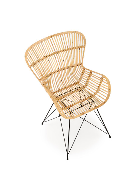 Krzesło CH/335 rattan naturalny / czarny