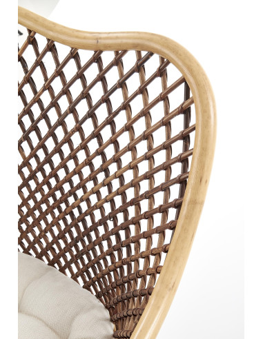 K336 Krzesło Rattan Naturalny/Czarny - Ekskluzywność i Komfort