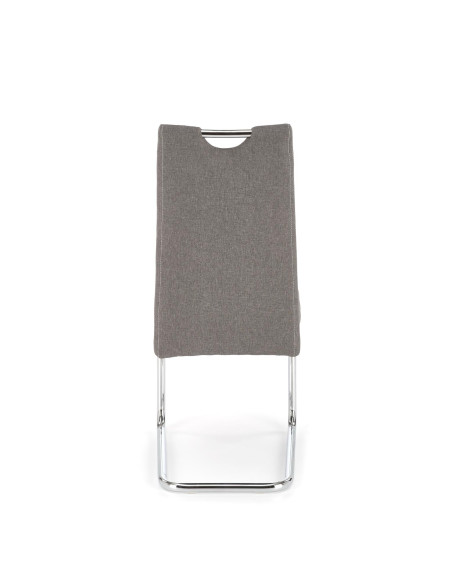 K349 Krzesło na Płozach Chrom/Popiel - Design i Komfort