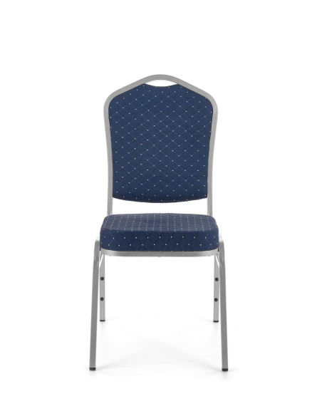 K66S Krzesło Niebieski ze Stelażem Srebrnym - Elegancja i Styl