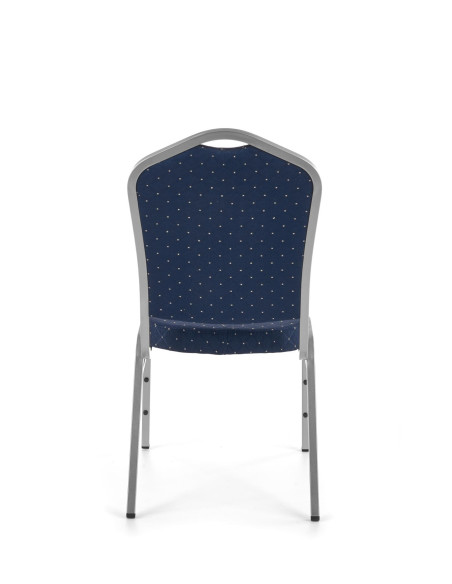 K66S Krzesło Niebieski ze Stelażem Srebrnym - Elegancja i Styl