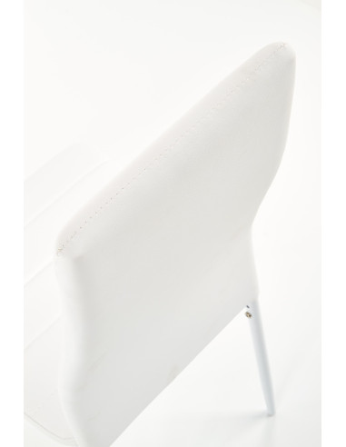 K70 Krzesło Eco-Skóra Biały - Czysta Elegancja i Nowoczesność