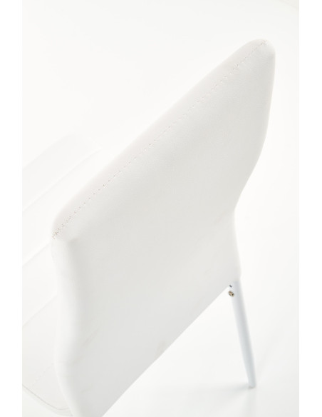 K70 Krzesło Eco-Skóra Biały - Czysta Elegancja i Nowoczesność