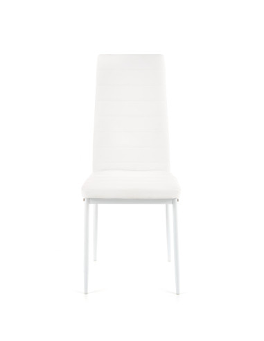 K70 Krzesło Eco-Skóra Biały - Czysta Elegancja i Nowoczesność