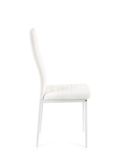 K70 Krzesło Eco-Skóra Biały - Czysta Elegancja i Nowoczesność