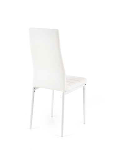 K70 Krzesło Eco-Skóra Biały - Czysta Elegancja i Nowoczesność