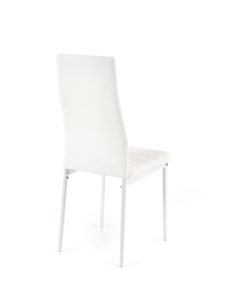 K70 Krzesło Eco-Skóra Biały - Czysta Elegancja i Nowoczesność