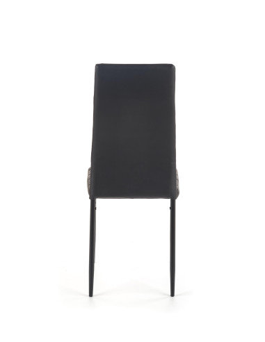 K70 C Krzesło Stalowe z Eco-Skórą Czarne - Elegancja i Styl