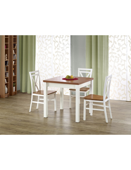 GRACJAN stół kolor olcha / biały 