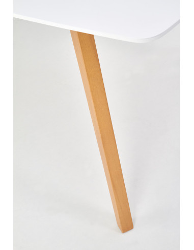 Stół rozkładany KAJETAN 135-185 cm  biały / dąb miodowy