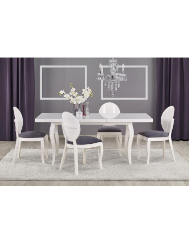 MOZART Stół Rozkładany 140-180cm Biały - Nowoczesność i Praktyczność