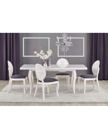 MOZART Stół Rozkładany 140-180cm Biały - Nowoczesność i Praktyczność