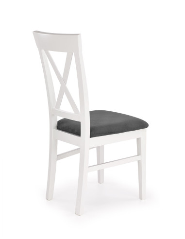 BERGAMO krzesło biało-granatowe 